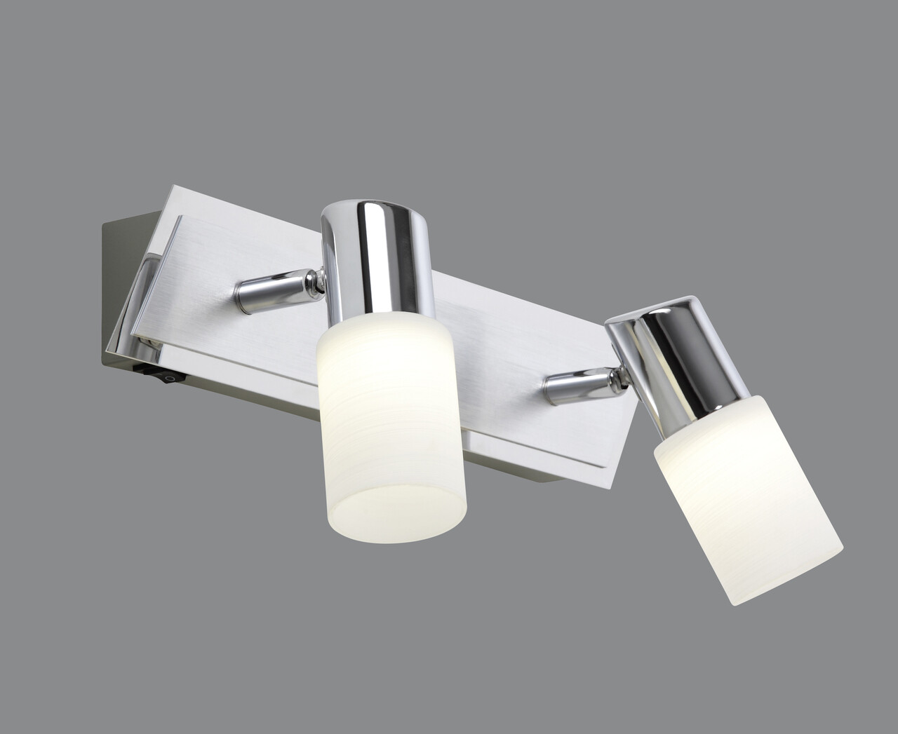 Plafoniera Clapton, TRIO, 36x7x18.5 cm, 4.3W, 2x SMD LED, metal, argintiu - imagine 3